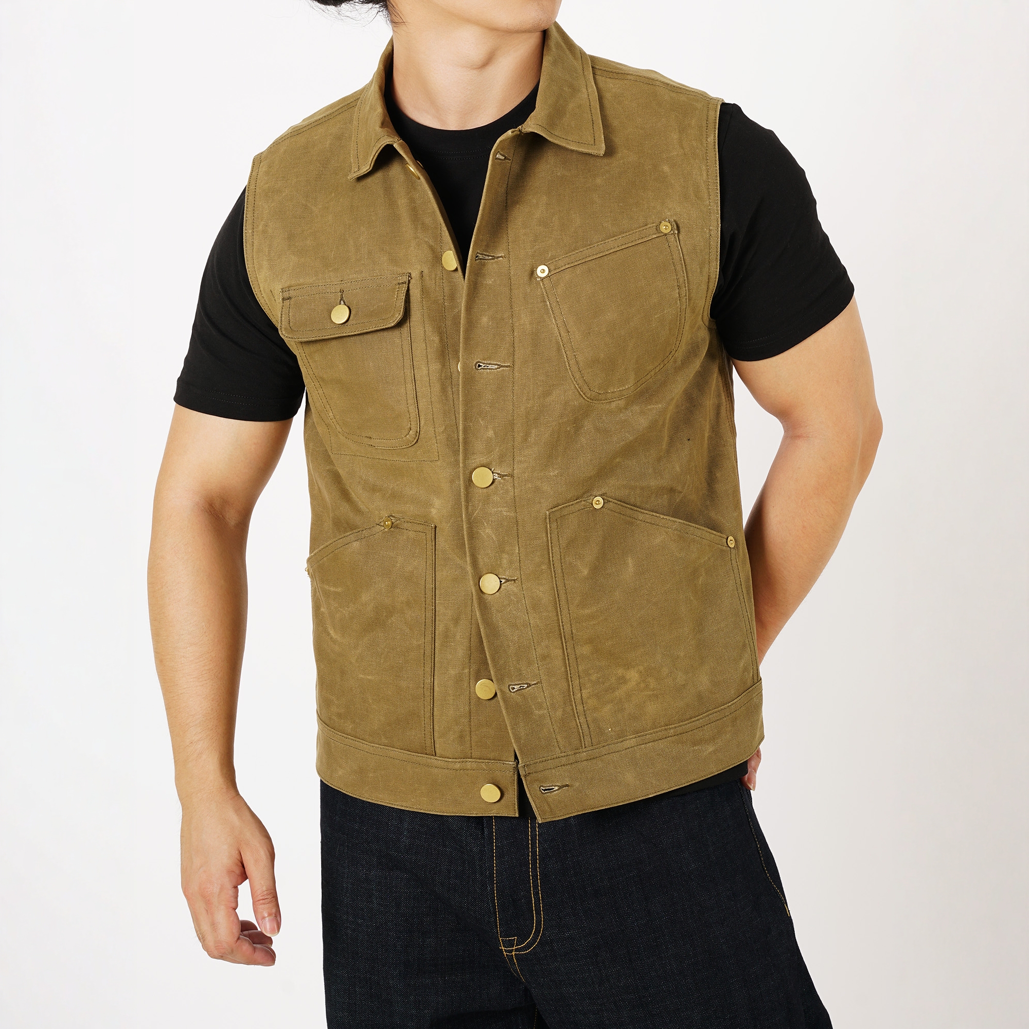 维托摩瑞复古机车马甲