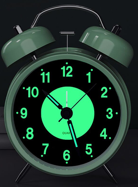 充电夜光闹钟学生专用儿童男女强力叫醒起床神器2026新款桌面时钟