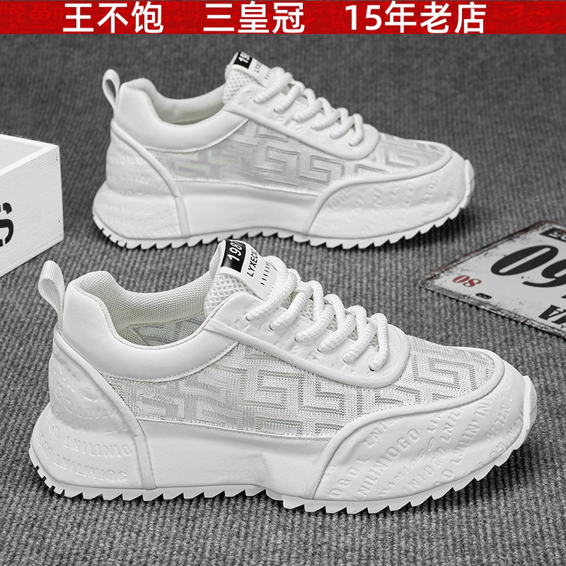 男鞋2025新款高级感春季透气潮牌高级感小白老爹鞋男士休闲