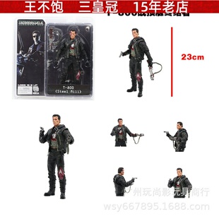 玩尚影 NECA电影经典款 T800终结者 战损版阿洛 可动人偶模型摆件