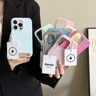 ins夏日风真液态硅胶轻薄适适用iPhone16苹果15ProMax/14手机壳17