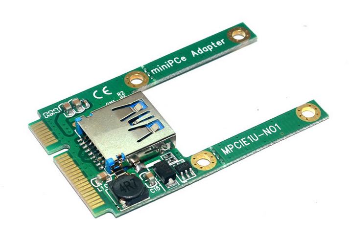 笔记本mini pci-e转usb转接卡 mini pcie扩展usb mpci-e扩展卡