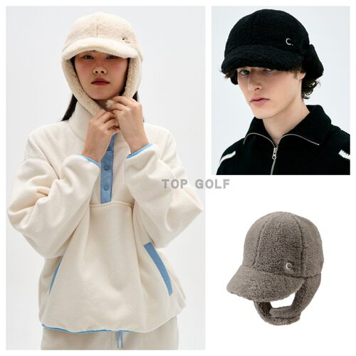 金智英同款加绒护耳泰迪帽clove