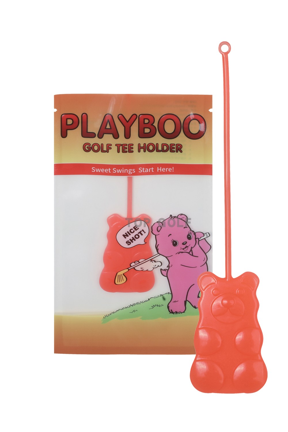 韩国代购PLAYBOO高尔夫 GUMMY BEAR小熊软糖造型防丢球T链球钉链