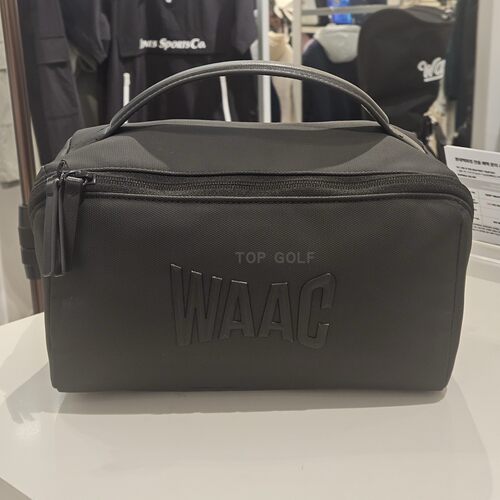 韩国代购 WAAC 高尔夫包 26夏男纯色字标下场便携收纳手拿包