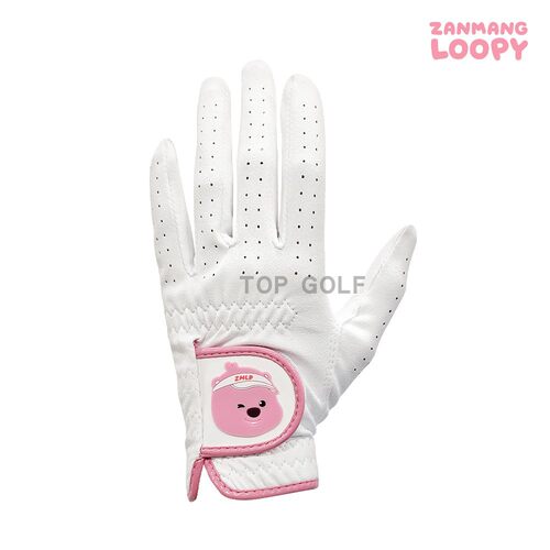 韩国代购ZANMANG LOOPY高尔夫配饰24新款ins露比头像GOLF双手手套