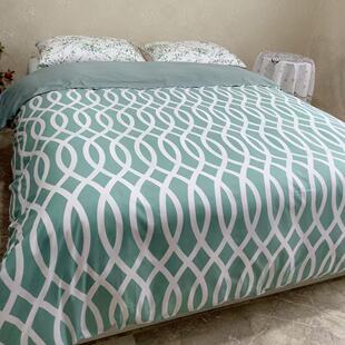 包邮 180床 230被罩柔软舒适150 外贸100%全棉条纹双人纯棉被套200