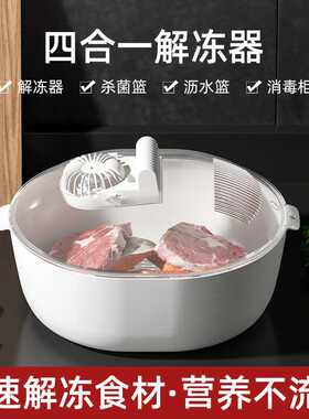 新款四合一解冻器厨房化冰+冻肉