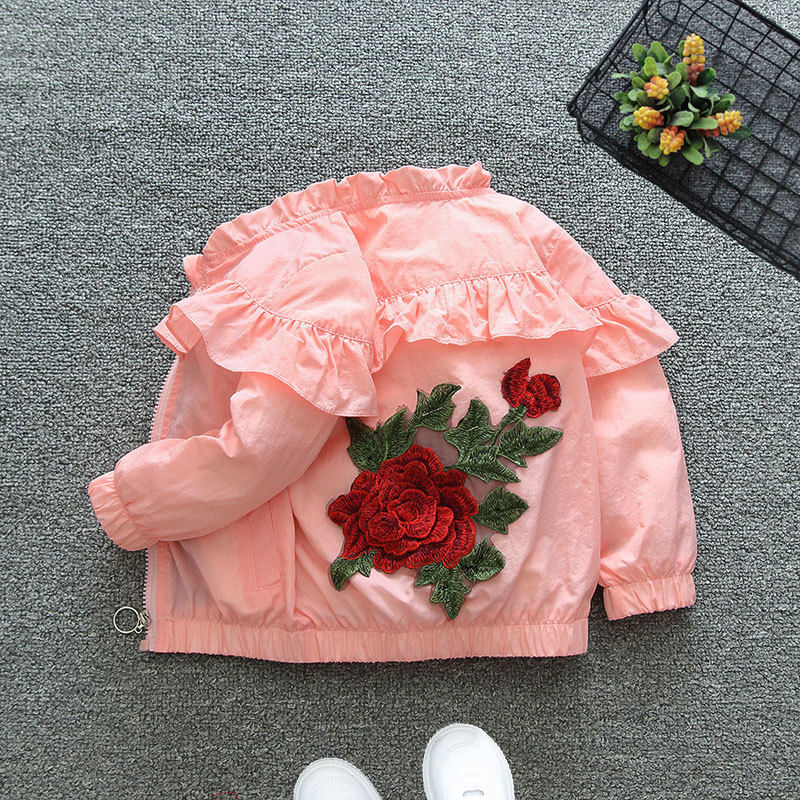 女童薄款外套春秋装上衣中大童2026新款童装潮小女孩春季夹克开衫