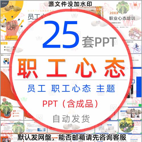 树立正确的职业心态培训PPT模板职场心态员工心态管理者心态培训1