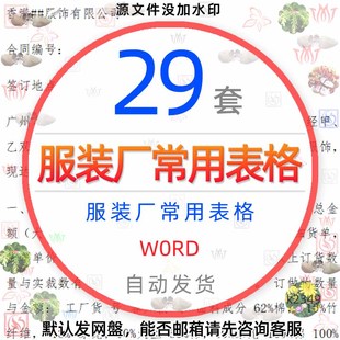 服装厂合同制衣厂生产报表企业计件工资表质检表员工考核制单表格