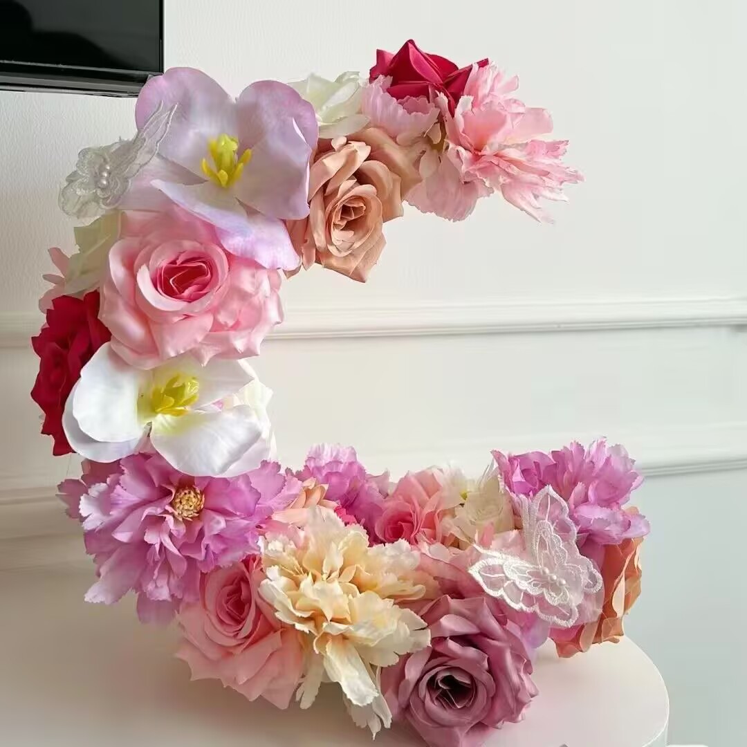 小红薯同款婚礼仿真花装饰婚鞋