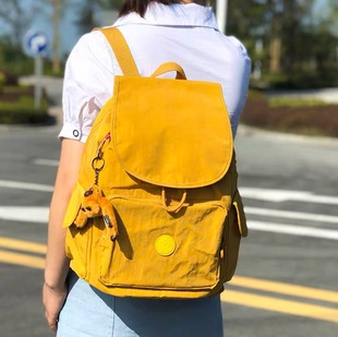 Kipling雙肩包凱浦林女包輕便防水休閑旅行包學生書包中號k12147