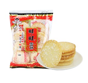 旺旺雪饼84g 休闲膨化零食品 焙烤型香脆点心饼干小麦饼