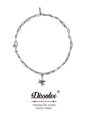 DISSOLVE项链男女潮ins小众设计高级感原创简约街头情侣星钻吊坠