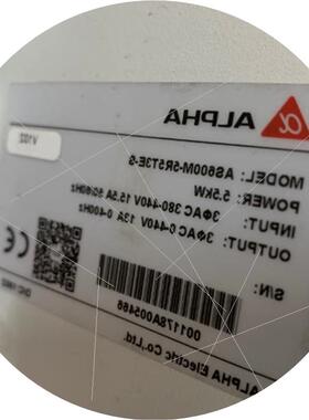 议价南京维修阿尔法 ALPHA 主轴伺服驱动 AS600M-5R5T3E-S 不通电