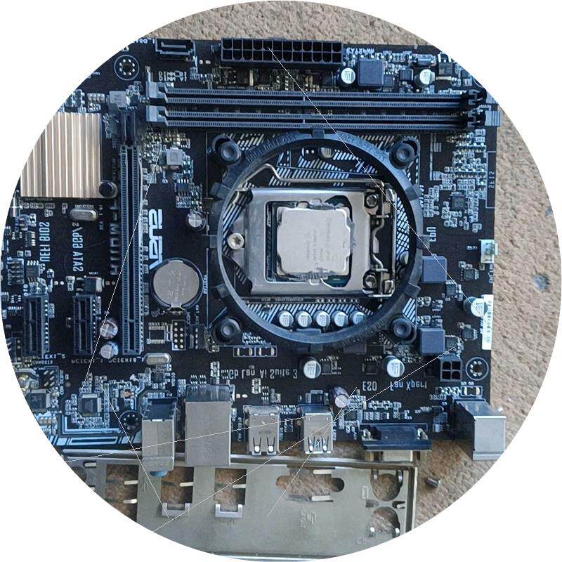 议价华硕h110mf主板 g3930处理器  正常使用没有任