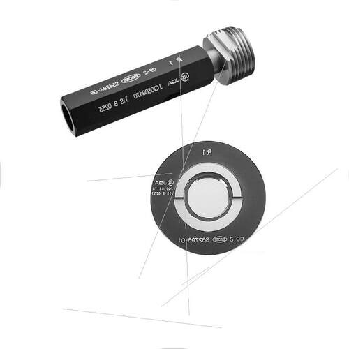 议价原装issoku测范社R1/4-19螺纹塞规PT3/8-9螺纹通止环规