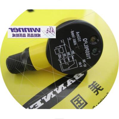议价现货原装BANNER邦纳T18SP6LPQ 镜反式光电传感器配反光板BRT-