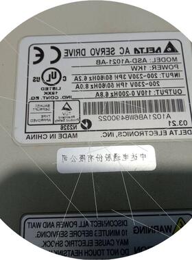议价 原装拆机台达ASFA1021B  1千瓦驱动