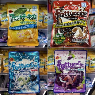 香港代购 BOURBON百邦宽面条软糖可乐味50g 休闲糖果零食