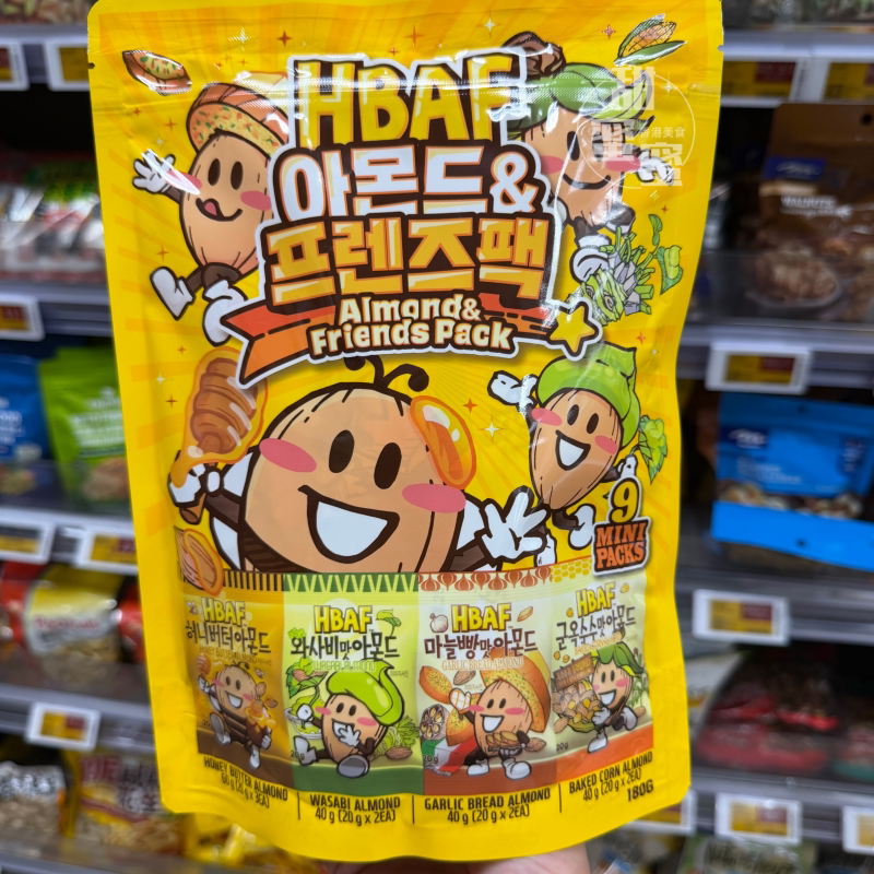 芭蜂蜂蜜牛油杏仁混合4种口味