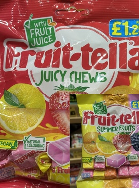 香港代购 Fruit tella夏日水果软糖/什锦果汁软糖儿童糖果零食
