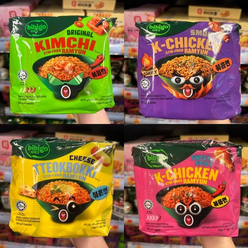 必品阁芝士鸡肉甜辣泡菜味捞面