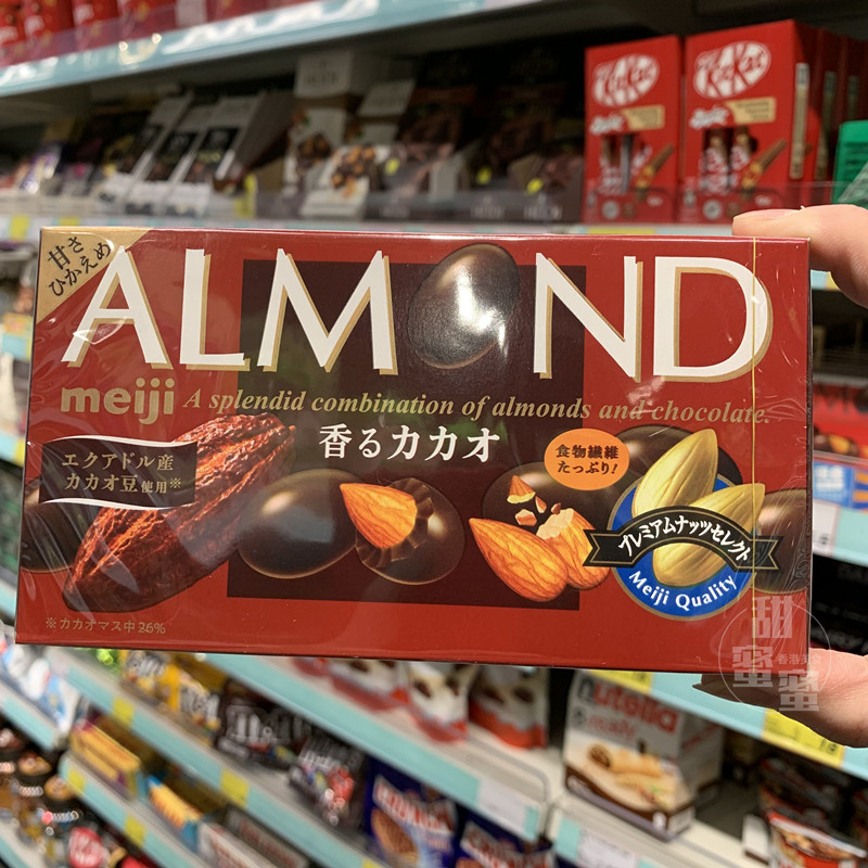 明治杏仁可可朱古力84g