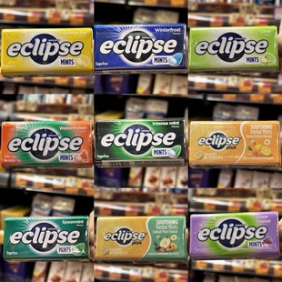 蜂蜜柠檬味铁盒装 香港代购 青柠 eclipse易极无糖西瓜 34g 进口