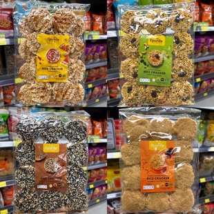 香港代购 泰国进口OTOP特产Thong Ampai黑白芝麻米饼 袋装