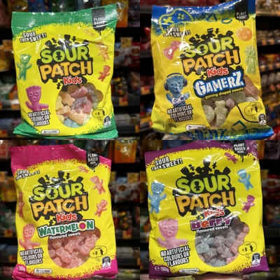 香港代购 进口Sour Patch Kids酸甜/酸甜草莓味/西瓜味酸味糖零食