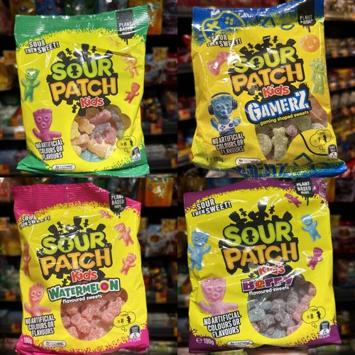 香港代购 进口Sour Patch Kids酸甜/酸甜草莓味/西瓜味酸味糖零食