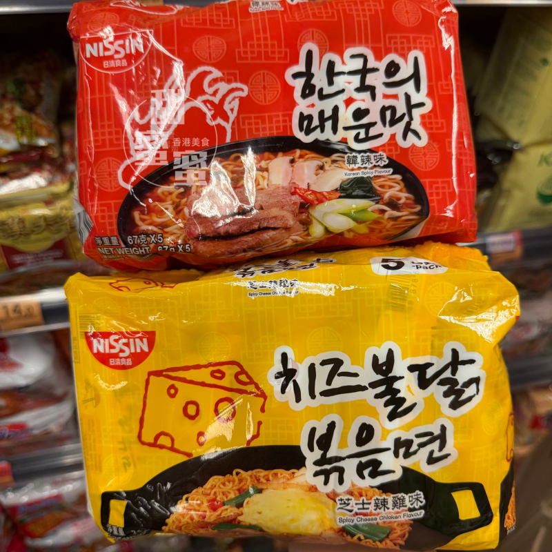 日清韩辣味芝士辣鸡味即食捞面