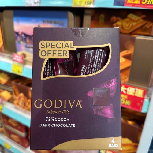 香港代购GODIVA歌帝梵72%黑朱古力心型朱古力双重朱古力盒装礼物