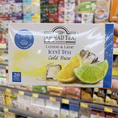雅茉茶冷泡柠檬西柠冻茶盒装20包