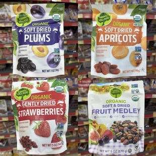 香港代购 进口 Happy Village有机杂锦果干/西梅/杏脯/士多啤梨干