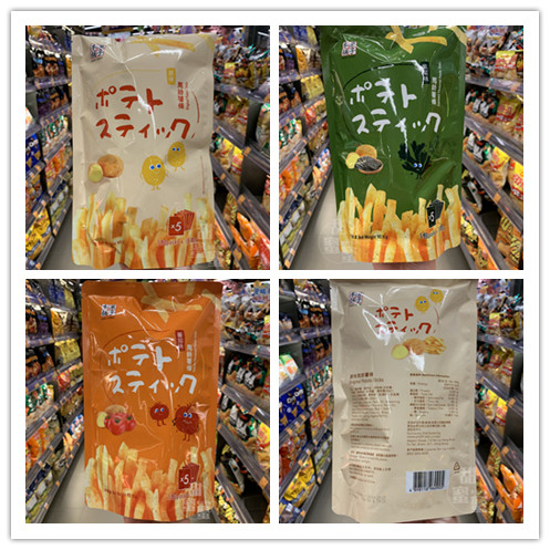 香港代购 果子本铺原味/番茄味/紫菜味进口薯条零食 90g