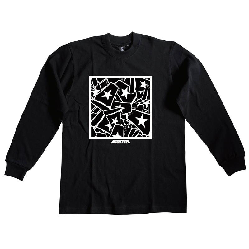 来福叶店长袖美式青年小领口T恤