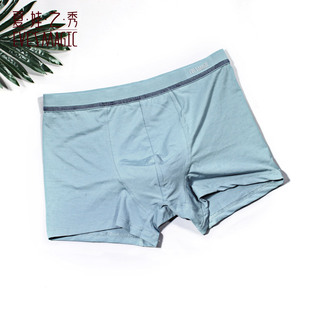 夏娃之秀新品男士简约凹凸四角短裤舒适透气平角内裤K2027