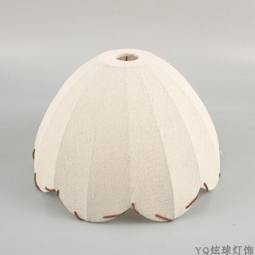 中式吊灯麻布艺灯罩壁灯麻布罩
