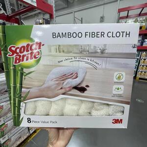 大润发M会员店代购3M思高竹浆纤维抗油型抹布25*25cm8片装/盒