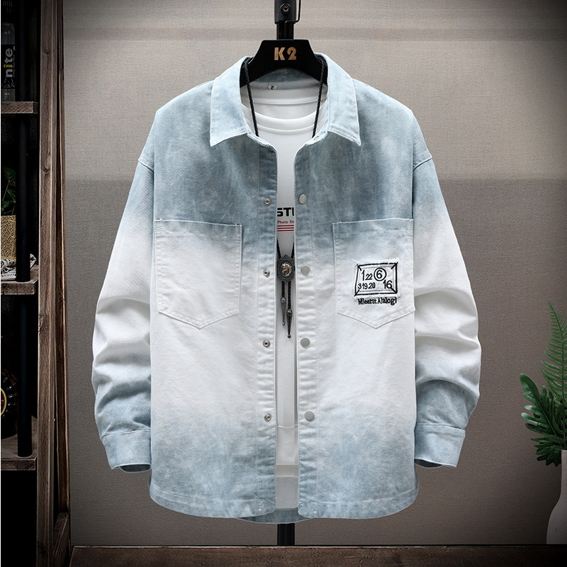 2025秋季新款青少年牛仔夹克韩版学院风百搭休闲宽松学生水洗外套,男装,牛仔外套,淘宝优惠券,粉丝福利购,淘宝优惠卷