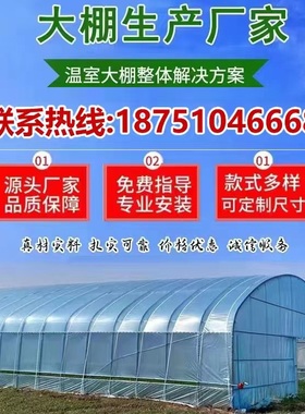 大棚钢管骨架蔬菜保温养殖种植简易塑料温室棚椭圆管连栋大棚定制