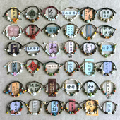 手串252 国风文创编织景德镇陶瓷手链可调节瓷珠手绳民族风新中式