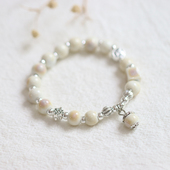 旖旎风光 景德镇陶瓷手串小清新文艺学生瓷珠手链饰品496 新中式