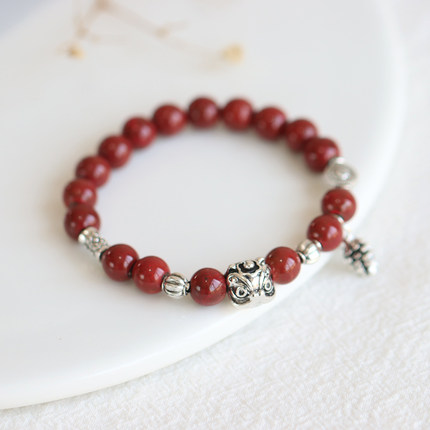 年兽祥瑞 国风景德镇陶瓷醒狮手串吉祥年兽民族风手链学生礼物132