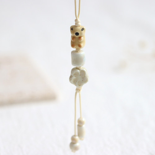 文艺卡通景德镇陶瓷包挂手机挂件