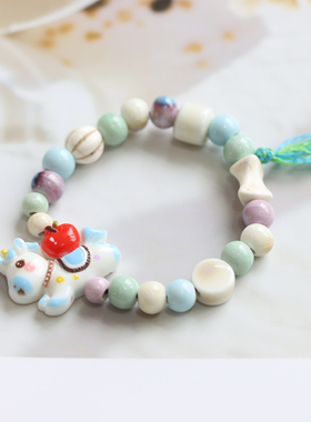 马年文创生肖小朋友陶瓷手链