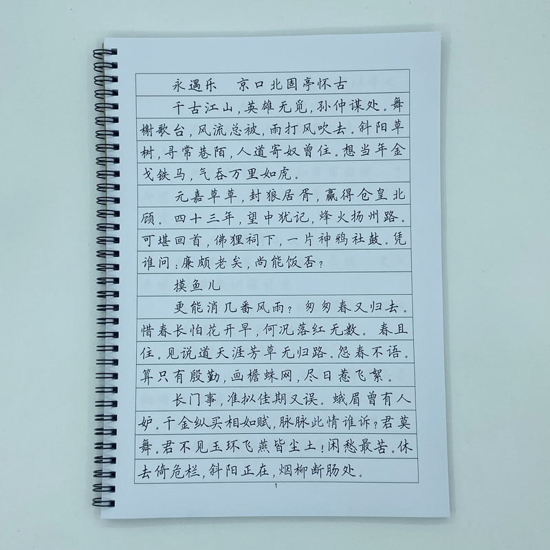 (定制字帖)苏轼词选+辛弃疾词选